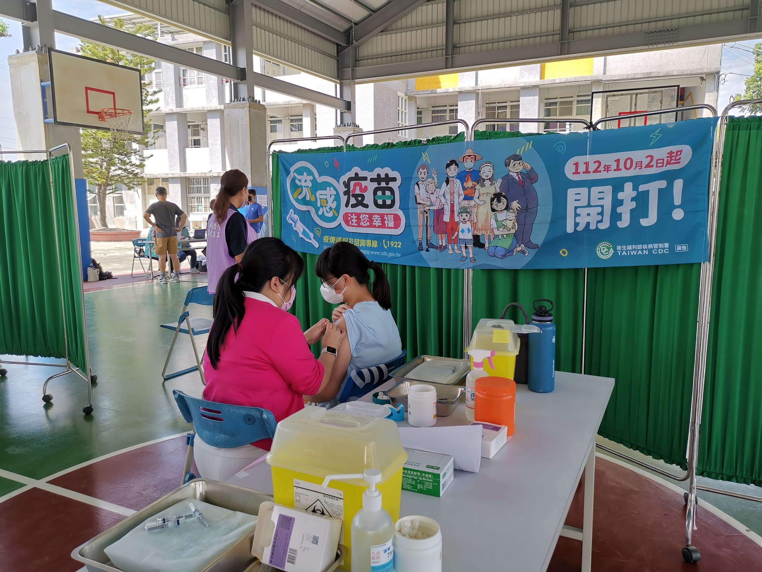 112年10月20日幼兒園學童流感疫苗施打照片3